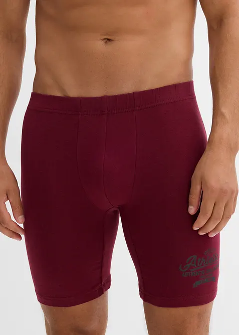 Lot de 3 boxers longs coton, bonprix