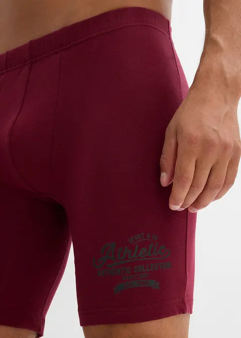 Lot de 3 boxers longs coton, bonprix