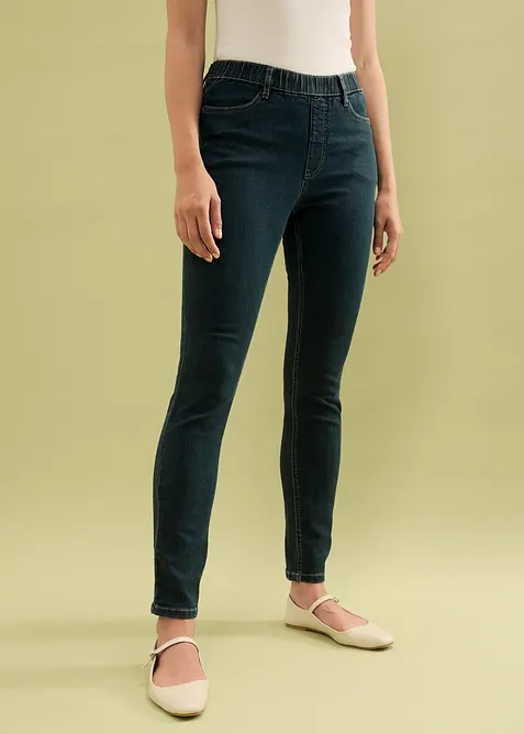 Jegging extensible, taille haute et élastiquée, bonprix