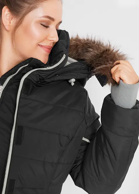Parka longue style 2-en-1, matelassée et déperlante, bonprix