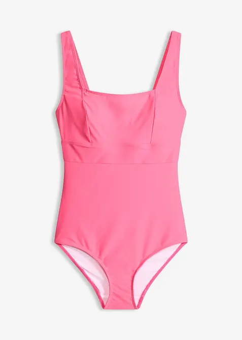 Maillot 1 pi&egrave;ce sculptant &agrave; encolure carr&eacute;e, maintien mod&eacute;r&eacute;, bonprix