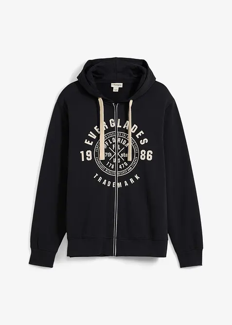 Sweat &agrave; capuche zipp&eacute; confortable, bonprix