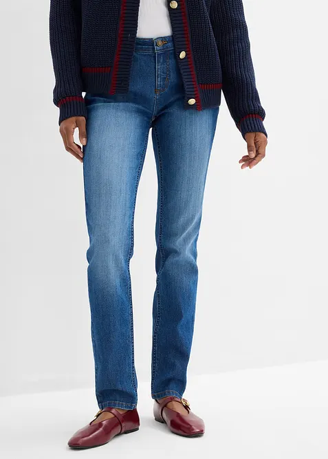 Jean skinny taille mi-haute, extensible, bonprix