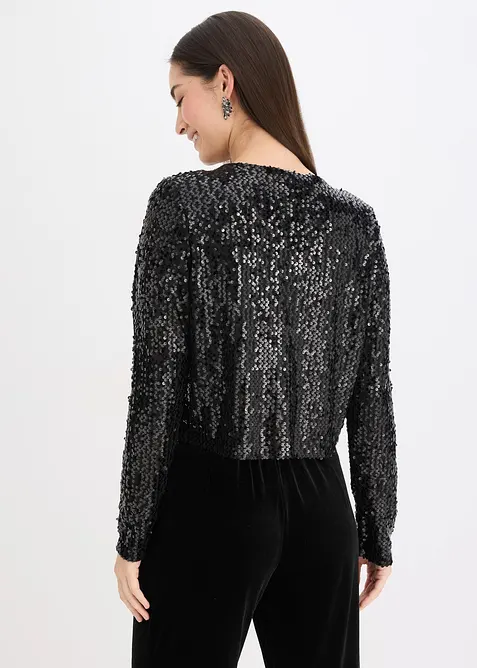 Gilet &agrave; sequins, bonprix