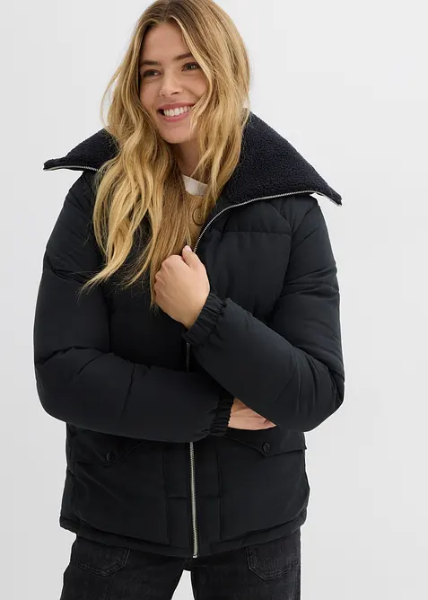 Doudoune avec col &agrave; doublure peluche, bonprix