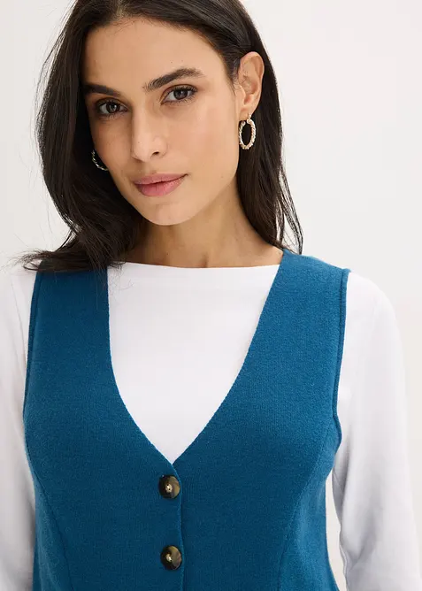 Gilet sans manches en maille, bonprix