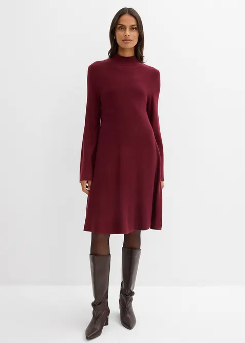 Robe trapèze en maille, viscose majoritaire, bonprix