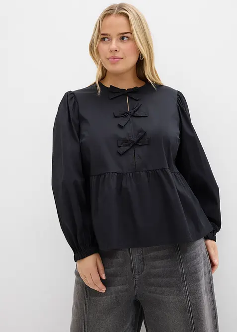 Blouse ornée de nœuds, bonprix