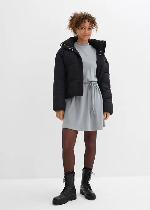 Robe courte et côtelée, bonprix