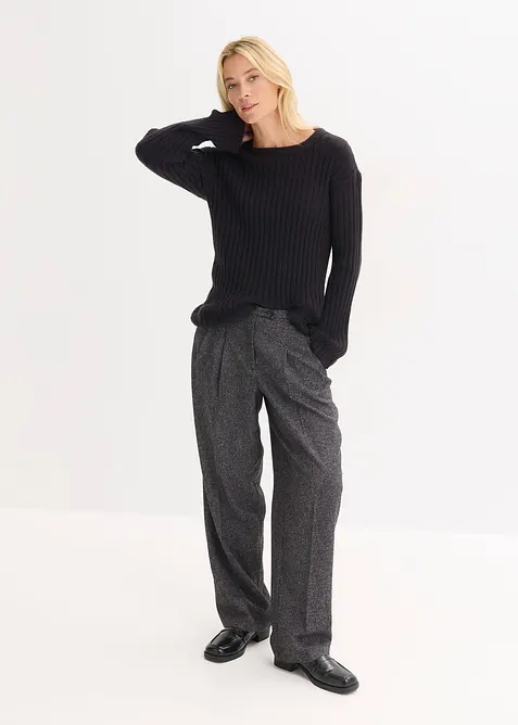 Pull oversize c&ocirc;tel&eacute;, bonprix