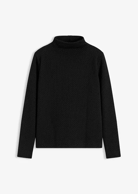 Sweat-shirt &agrave; col montant, bonprix