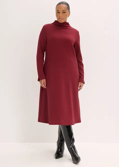 Robe midi &eacute;vas&eacute;e, bonprix