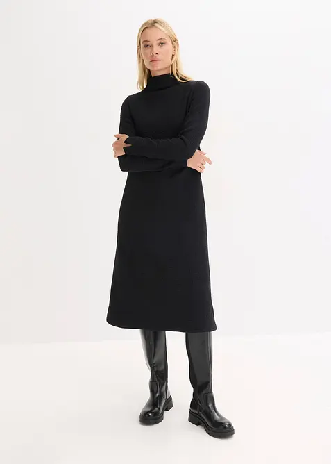 Robe midi &eacute;vas&eacute;e, bonprix