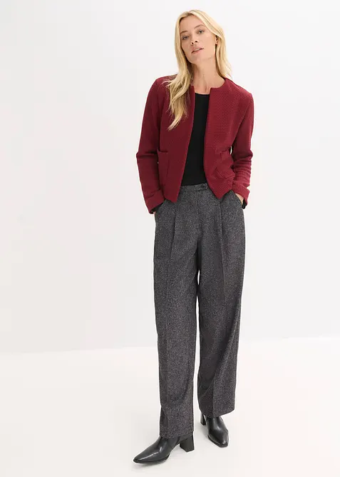 Blazer court en jersey, bonprix