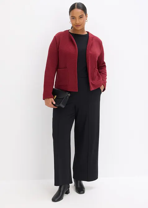 Blazer court en jersey, bonprix