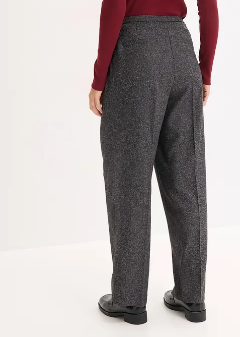 Pantalon large &agrave; pinces, bonprix
