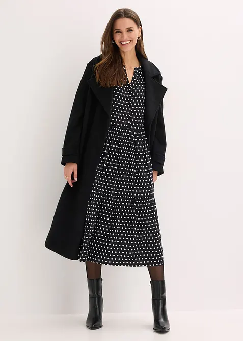 Robe midi en viscose fluide, bonprix