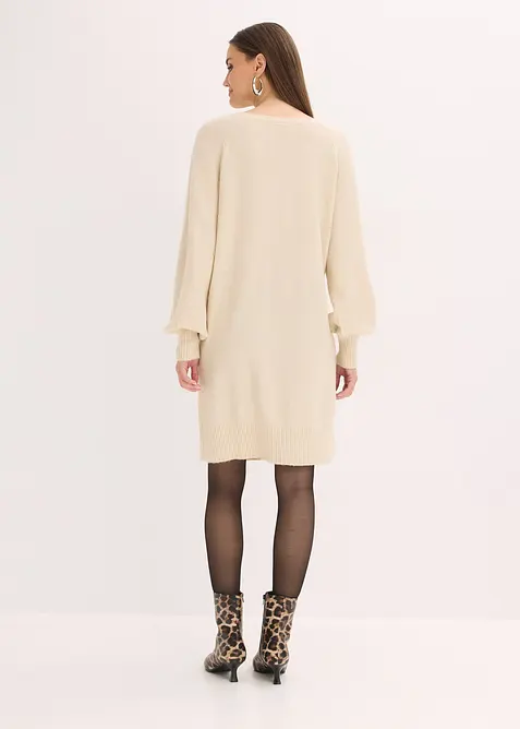 Robe courte en maille, bonprix