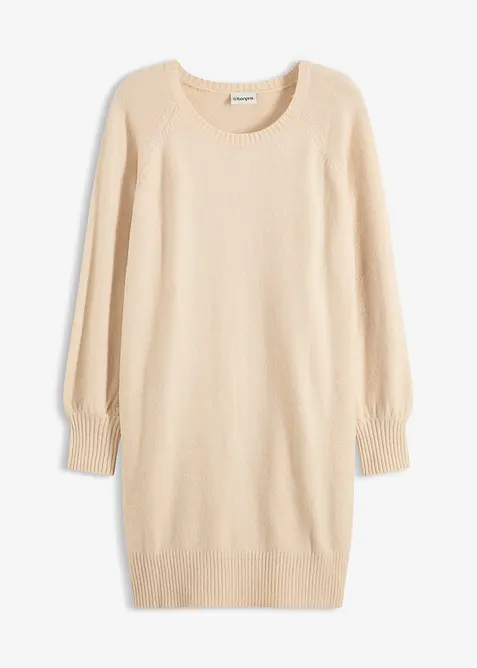 Robe courte en maille, bonprix