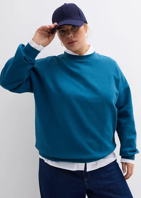 Sweat-shirt oversize 100% coton, bonprix
