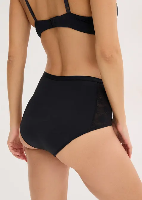 Lot de 2 culottes menstruelles en microfibre, flux modéré, bonprix