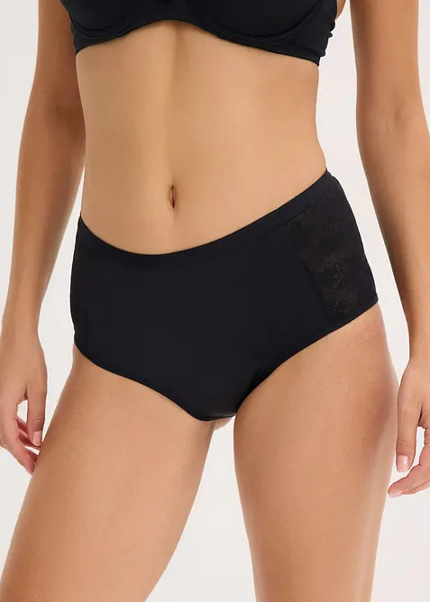 Lot de 2 culottes menstruelles en microfibre, flux modéré, bonprix