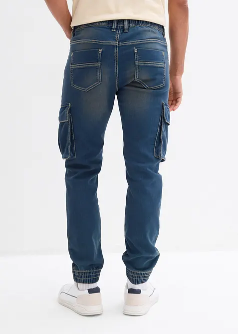Jean jogger droit &agrave; poches cargo, slim, bonprix