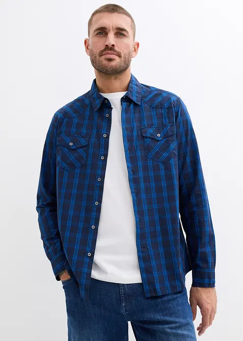 Chemise manches longues 100% coton, bonprix