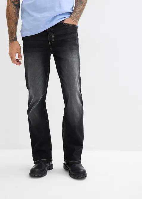 Jean classique &agrave; taille &eacute;lastiqu&eacute;e, bootcut, bonprix
