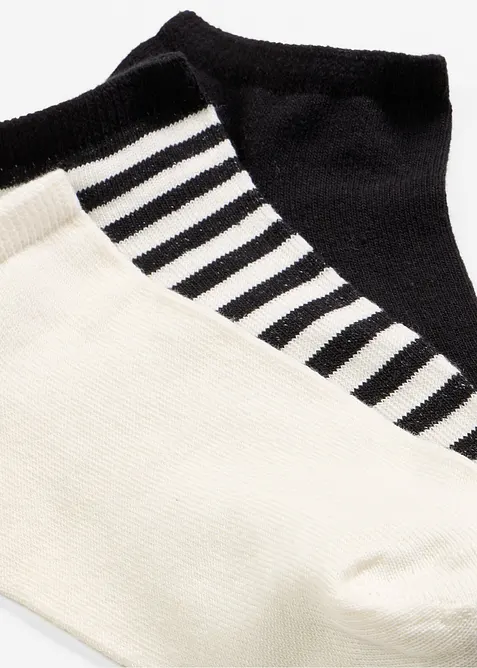 Lot de 6 socquettes coton, bonprix