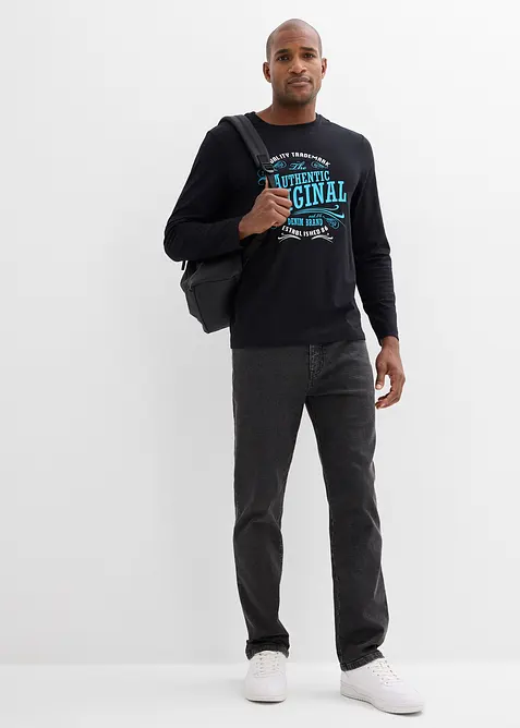 T-shirt manches longues 100% coton, bonprix