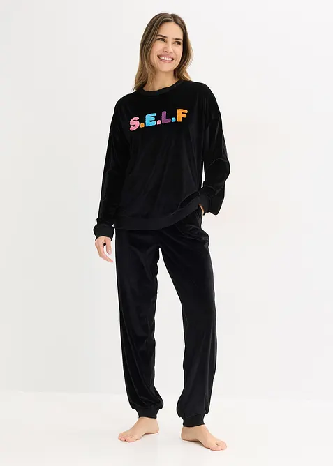 Tenue d&rsquo;int&eacute;rieur en velours, bonprix