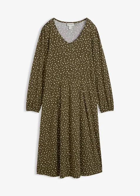 Robe midi en jersey coton, bonprix