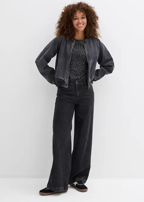 Lot de 2 T-shirts manches longues, bonprix