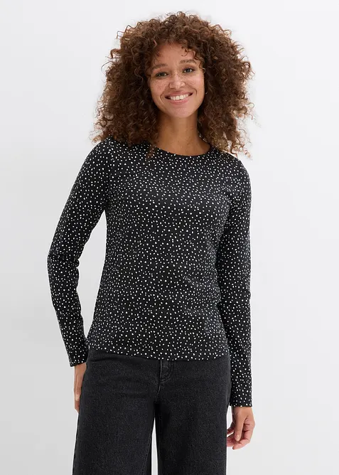 Lot de 2 T-shirts manches longues, bonprix