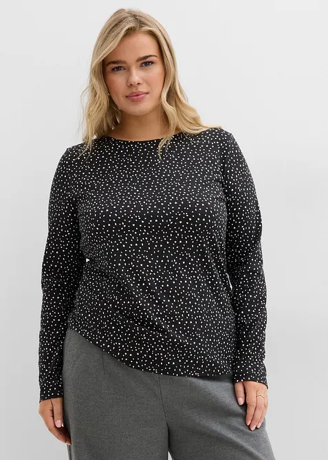 Lot de 2 T-shirts manches longues, bonprix