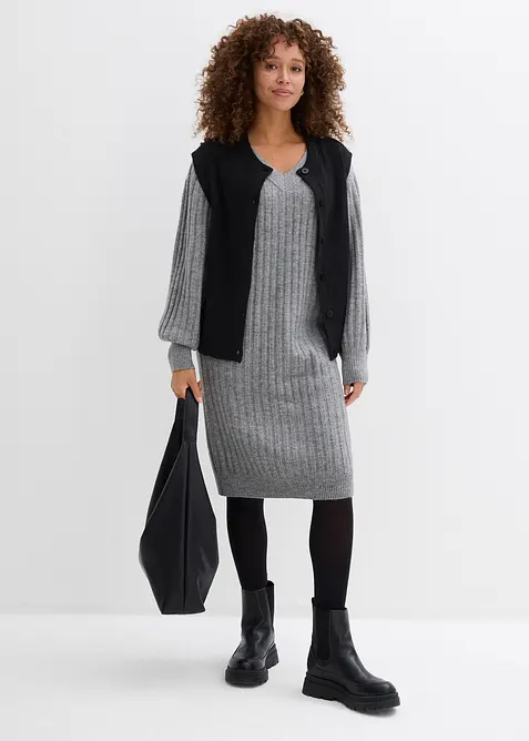 Robe en maille, bonprix