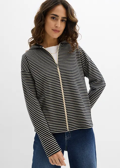 Sweat zipp&eacute; ray&eacute;, bonprix