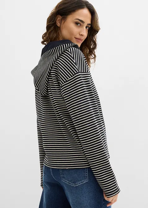 Sweat zipp&eacute; ray&eacute;, bonprix