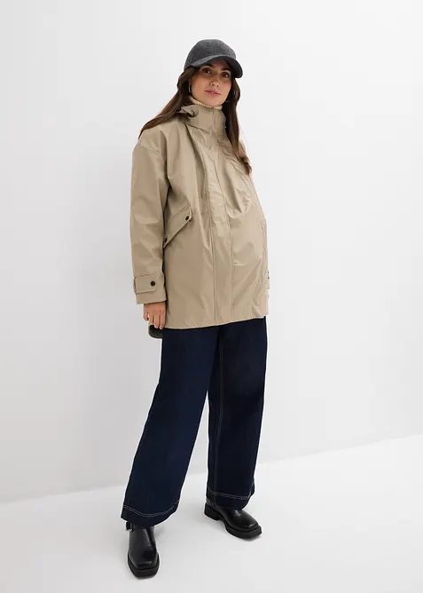 Veste de grossesse et de portage d&eacute;perlante avec veste polaire amovible, bonprix