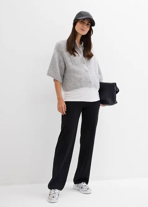 Pantalon jersey de grossesse 2en1 avec ceinture rabattable, bonprix