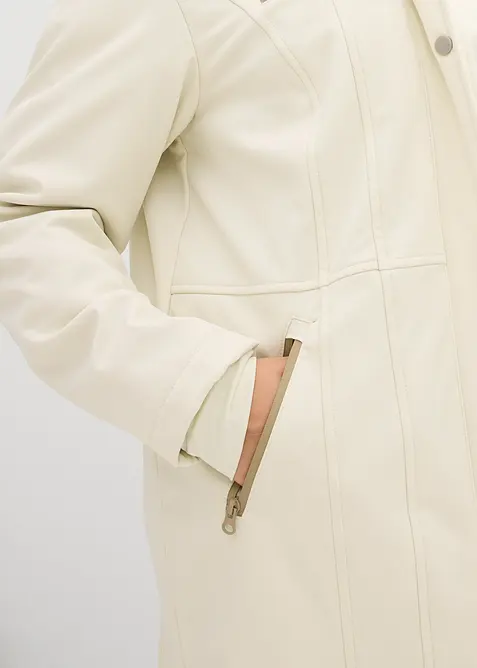 Longue parka en softshell extensible et déperlant, bonprix