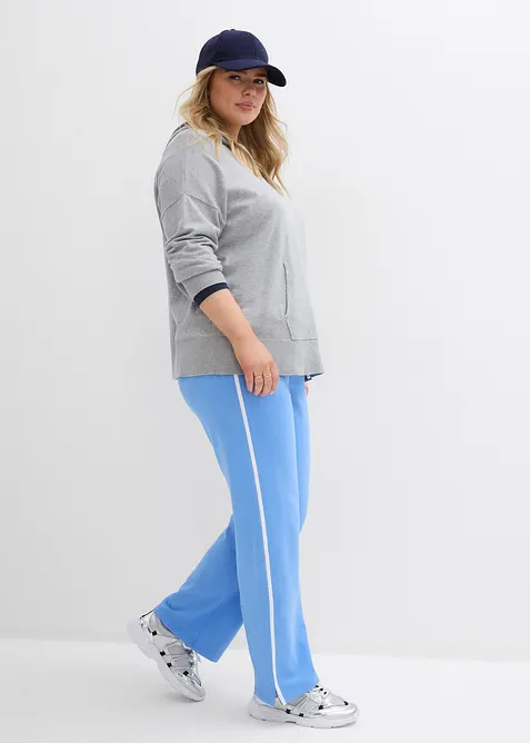 Lot de 2 pantalons en molleton &eacute;pais 100% coton, bonprix