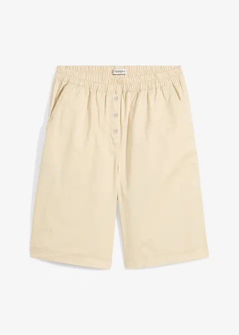Bermuda effet paper touch en coton extensible, bonprix