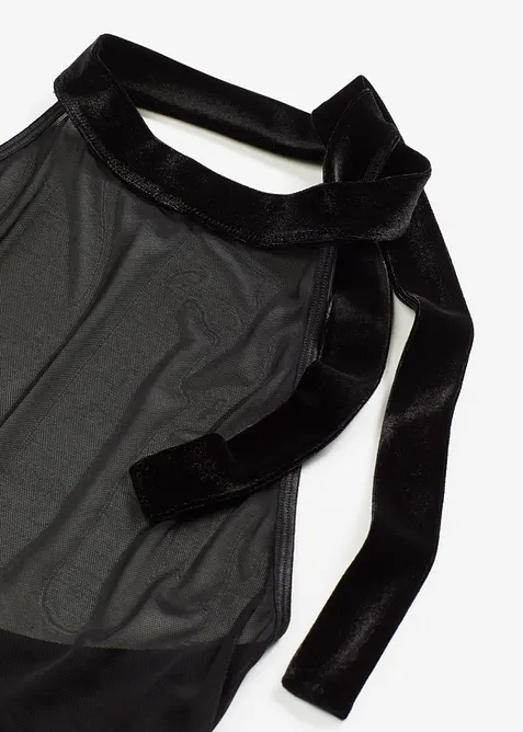 Robe dos nu avec velours, bonprix