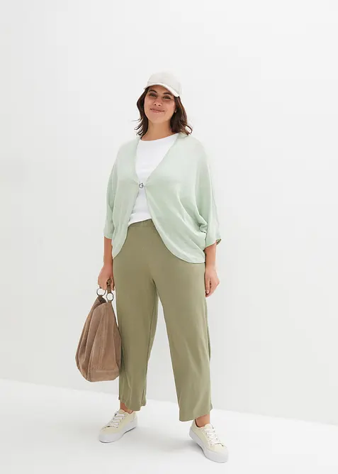 Gilet en fine maille 100% coton, bonprix