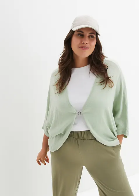 Gilet en fine maille 100% coton, bonprix