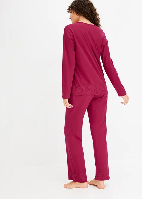 Pyjama avec dentelle, bonprix