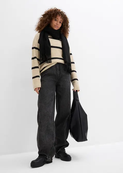 Jean Balloon taille mi-haute, bonprix