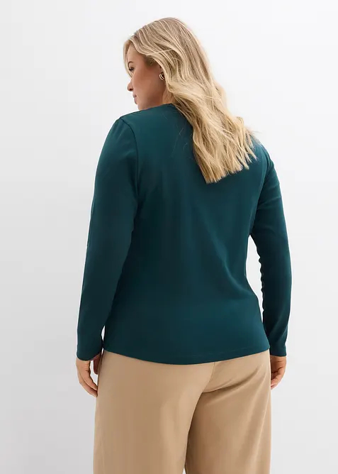 T-shirt manches longues 100% coton, bonprix